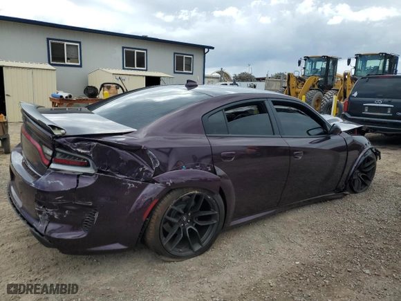 2022 Dodge Charger Scat Pack Widebody with VIN 2C3CDXGJ6NH186224, listed as a Copart auction lot 54418704 with 4,597 mi miles and Salvage Title. Bid and sale history available at carsss.com. Image 3.
