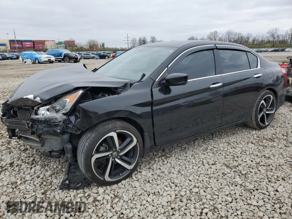 2017 Honda Accord Sedan LX with VIN 1HGCR2F37HA299798, listed as a Copart auction lot 52723705 with 84,637 mi miles and Salvage Title. Bid and sale history available at carsss.com. Image 1.