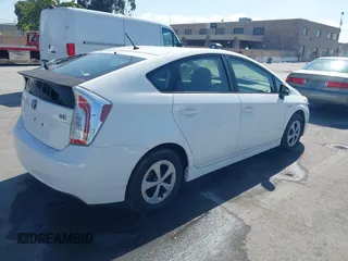 2012 Toyota Prius One with VIN JTDKN3DU9C1551440, listed as a IAAI auction lot 42147982 with 17,345 mi miles. Bid and sale history available at carsss.com. Image 4.
