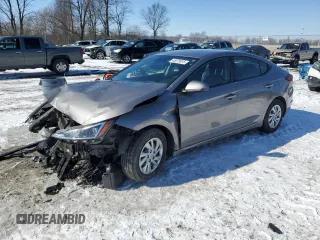 2020 Hyundai Elantra SE with VIN KMHD74LFXLU105092, listed as a Copart auction lot 45879815 with 59,791 mi miles and Salvage Title. Bid and sale history available at carsss.com. Image 1.