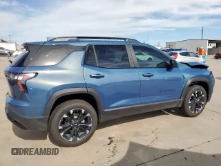2025 Chevrolet Equinox FWD RS with VIN 3GNAXLEG9SL275130, listed as a Copart auction lot 57828795 with 2,277 mi miles and Salvage title. Bid and sale history available at DreamBid. Image 3.