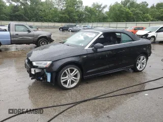 2018 Audi A3 Cabriolet Premium Plus with VIN WAUY8LFF7J1017797, listed as a Copart auction lot 61348025 with 50,773 mi miles and Salvage title. Bid and sale history available at DreamBid. Image 1.