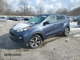 2020 Kia Sportage LX with VIN KNDPMCAC0L7650231, listed as a Copart auction lot 45720955 with 51,911 mi miles and Salvage Title. Bid and sale history available at carsss.com. Image 1.