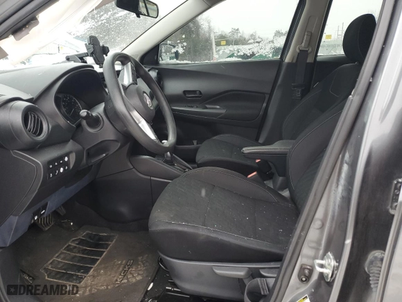 2022 Nissan Kicks S with VIN 3N1CP5BV4NL484380, listed as a Copart auction lot 46418775 with 0 mi miles and Salvage Title. Bid and sale history available at carsss.com. Image 7.