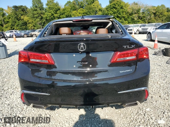 2018 Acura TLX w/Advance Pkg with VIN 19UUB3F77JA001807, listed as a Copart auction lot 71098594 with 83,510 mi miles and Salvage Title. Bid and sale history available at carsss.com. Image 6.