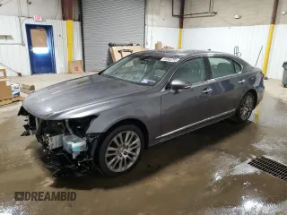 2015 Lexus LS 460 L z VIN JTHDL1EF3F5007594, wystawiony jako Copart lot #50885705 z przebiegiem 94 228 mil mil oraz Szkoda całkowita • Salvage title. Historia ofert i sprzedaży dostępna na DreamBid. Obrazek 1.