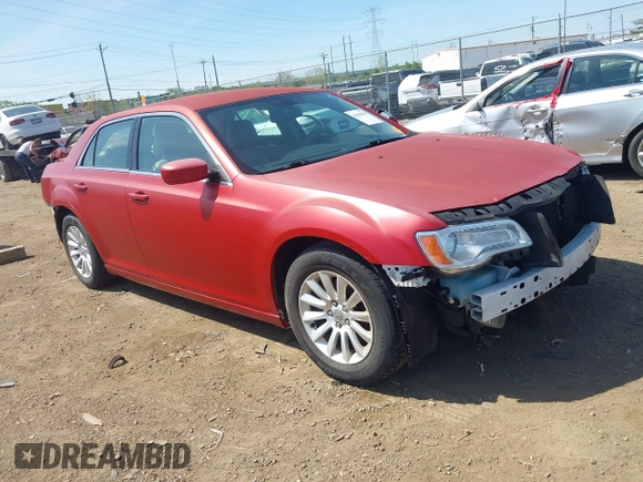 2013 Chrysler 300 with VIN 2C3CCAAG6DH613204, listed as a IAAI auction lot 42094988 with 193,481 mi miles. Bid and sale history available at carsss.com. Image 1.