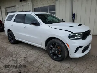 2024 Dodge Durango GT Plus with VIN 1C4RDJDG5RC111406, listed as a Copart auction lot 51932555 with 13,795 mi miles and Salvage title. Bid and sale history available at DreamBid. Image 4.