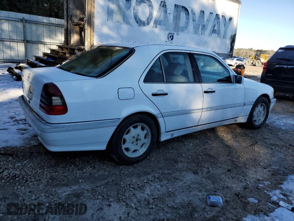 1998 Mercedes-Benz C 230/260/280/320 with VIN WDBHA23G1WA570692, listed as a Copart auction lot 42593755 with Not Provided miles and Salvage Title. Bid and sale history available at carsss.com. Image 3.