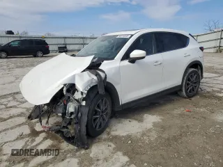 2018 Mazda CX-5 Grand Touring with VIN JM3KFBDM0J0301330, listed as a Copart auction lot 50370335 with 0 mi miles and Salvage Title. Bid and sale history available at carsss.com. Image 1.
