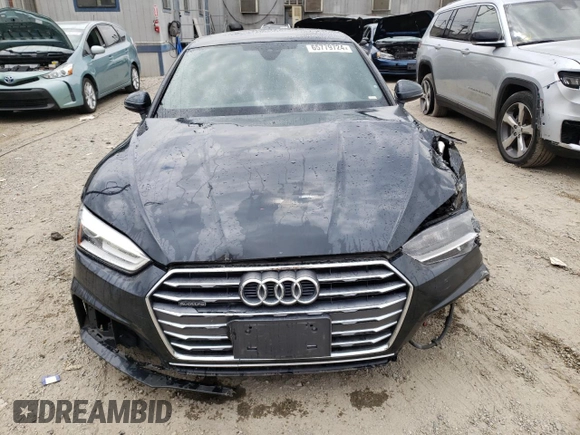 2018 Audi A5 Sportback Premium with VIN WAUDNCF52JA016930, listed as a Copart auction lot 65779724 with 66,070 mi miles and Salvage Title. Bid and sale history available at carsss.com. Image 5.