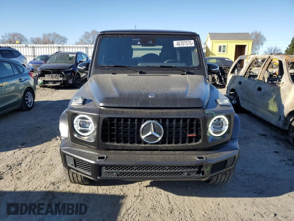 2023 Mercedes-Benz G 550 with VIN W1NYC6BJ8PX477062, listed as a Copart auction lot 46707575 with 20,232 mi miles and Salvage Title. Bid and sale history available at DreamBid. Image 5.