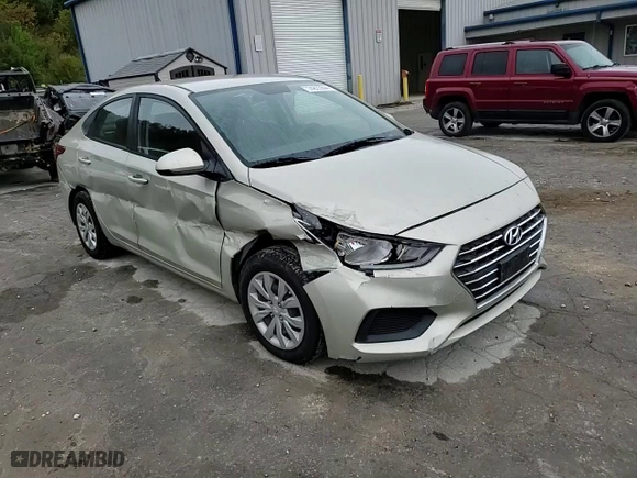 2020 Hyundai Accent SE with VIN 3KPC24A6XLE108378, listed as a Copart auction lot 74822844 with 91,452 mi miles and Salvage Title. Bid and sale history available at carsss.com. Image 10.