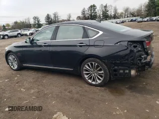 2017 Genesis G80 3.8L with VIN KMHGN4JE8HU211903, listed as a Copart auction lot 52516145 with 86,897 mi miles and Salvage title. Bid and sale history available at DreamBid. Image 2.