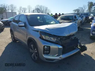 2021 Mitsubishi Outlander Sport ES with VIN JA4ARUAU6MU035461, listed as a IAAI auction lot 41480962 with 77,371 mi miles. Bid and sale history available at carsss.com. Image 1.