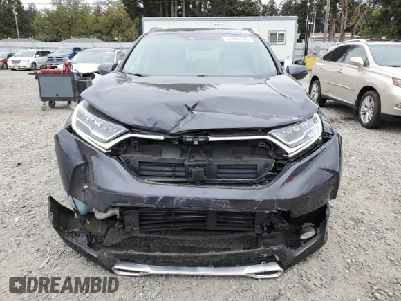 2018 Honda CR-V Touring with VIN 7FARW2H90JE055060, listed as a Copart auction lot 54882545 with 56,395 mi miles and Salvage Title. Bid and sale history available at carsss.com. Image 5.