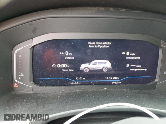 2021 Volkswagen Atlas SEL with VIN 1V2BP2CA0MC603750, listed as a Copart auction lot 85717244 with 39,303 mi miles and Salvage title. Bid and sale history available at DreamBid. Image 9.