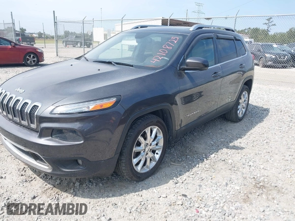 2015 Jeep Cherokee Limited with VIN 1C4PJLDS9FW516548, listed as a IAAI auction lot 42108725 with 122,190 mi miles and . Bid and sale history available at DreamBid. Image 17.