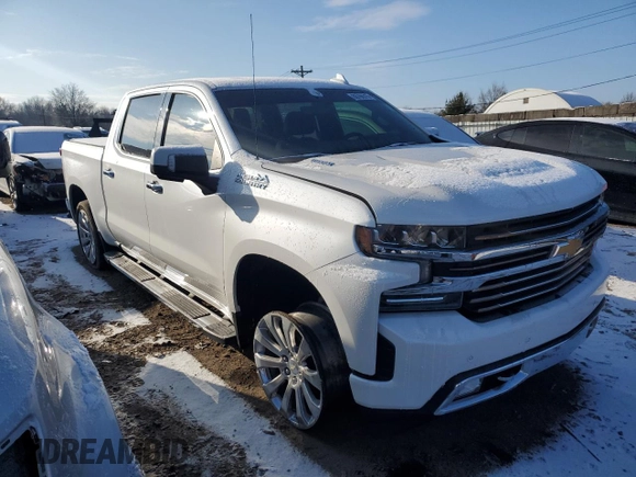 2020 Chevrolet Silverado 1500 High Country with VIN 3GCUYHET3LG116532, listed as a Copart auction lot 88766315 with 119,062 mi miles and Salvage Title. Bid and sale history available at carsss.com. Image 4.