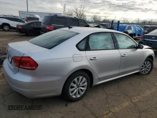 2015 Volkswagen Passat 1.8T Wolfsburg Ed with VIN 1VWAT7A36FC050547, listed as a Copart auction lot 83922244 with 82,191 mi miles and Salvage Title. Bid and sale history available at carsss.com. Image 3.