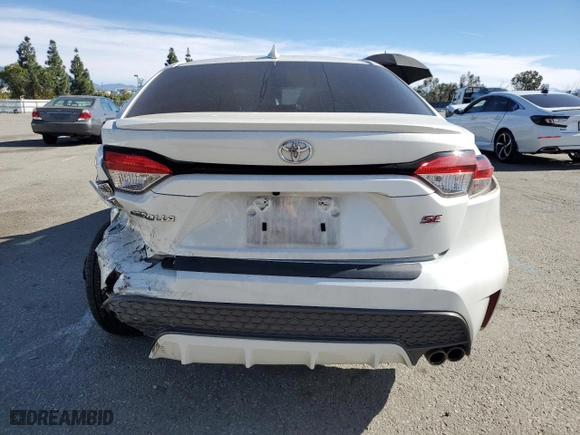 2021 Toyota Corolla SE with VIN 5YFS4MCE6MP097647, listed as a Copart auction lot 47232995 with 54,205 mi miles and Salvage Title. Bid and sale history available at carsss.com. Image 6.