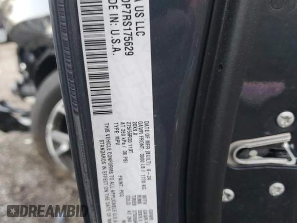 2024 Jeep Wagoneer Series III с VIN 1C4SJSDP7RS175629, выставлен на аукционе Copart как лот 78383744 с пробегом 6 422 миль миль и Чистый • Clean title. История ставок и продаж доступна на DreamBid. Изображение 13.