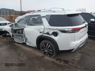 2023 Nissan Pathfinder Platinum с VIN 5N1DR3DJ6PC207668, выставлен на аукционе IAAI как лот 41532859 с пробегом 34 925 миль миль и . История ставок и продаж доступна на DreamBid. Изображение 3.