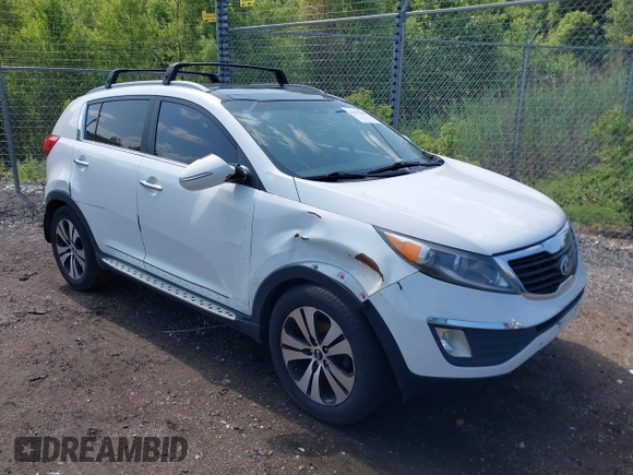 2013 Kia Sportage EX with VIN KNDPC3A25D7443846, listed as a IAAI auction lot 42537284 with Not provided miles and . Bid and sale history available at DreamBid. Image 1.