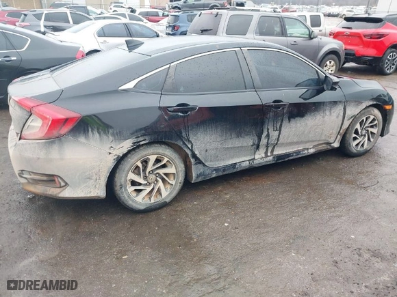 2018 Honda Civic Sedan EX with VIN 2HGFC2F77JH605892, listed as a IAAI auction lot 41464863 with 201,556 mi miles. Bid and sale history available at carsss.com. Image 4.
