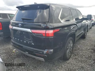 2023 Toyota Sequoia SR5 with VIN 7SVAAAAA5PX001618, listed as a Copart auction lot 74738914 with 27,668 mi miles and Salvage Title. Bid and sale history available at carsss.com. Image 3.