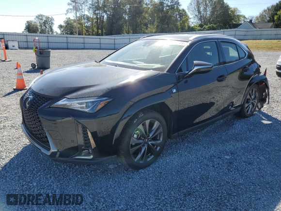 2022 Lexus UX 250h F Sport with VIN JTHR9JBH6N2060302, listed as a Copart auction lot 77128664 with 46,532 mi miles and Salvage Title. Bid and sale history available at DreamBid. Image 1.