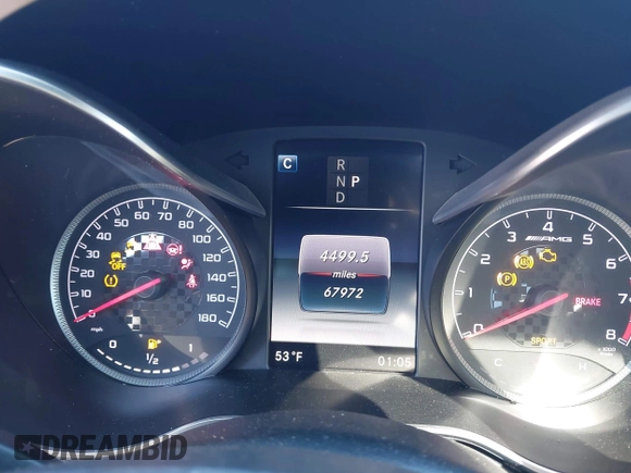 2018 Mercedes-Benz C 43 AMG with VIN 55SWF6EB1JU251102, listed as a IAAI auction lot 41433415 with 67,972 mi miles and . Bid and sale history available at carsss.com. Image 7.