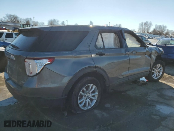 2021 Ford Explorer with VIN 1FMSK8BH4MGB32045, listed as a Copart auction lot 88047105 with 0 mi miles and Salvage Title. Bid and sale history available at carsss.com. Image 3.