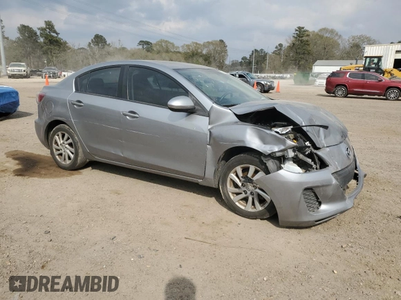 2012 Mazda 3 i Touring with VIN JM1BL1V74C1700744, listed as a Copart auction lot 47706935 with 164,797 mi miles and Salvage Title. Bid and sale history available at DreamBid. Image 4.