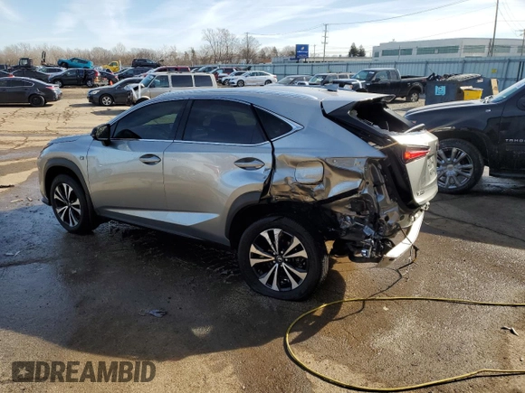 2018 Lexus NX with VIN JTJBARBZ8J2175024, listed as a Copart auction lot 44782455 with 33,316 mi miles and Salvage Title. Bid and sale history available at carsss.com. Image 2.