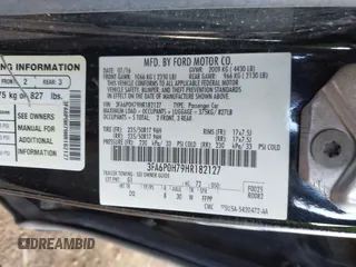 2017 Ford Fusion SE с VIN 3FA6P0H79HR182127, выставлен на аукционе IAAI как лот 42175237 с пробегом 103 028 миль миль и . История ставок и продаж доступна на DreamBid. Изображение 9.