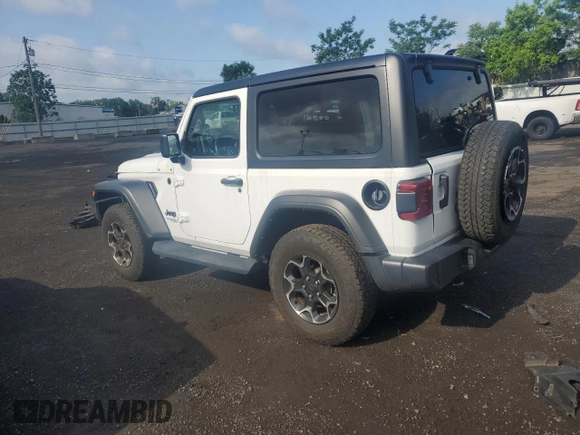 2021 Jeep Wrangler 80th Anniversary with VIN 1C4GJXAN9MW726831, listed as a Copart auction lot 55909084 with 23,602 mi miles and Salvage Title. Bid and sale history available at DreamBid. Image 2.