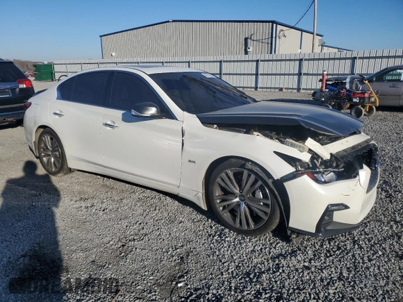 2018 Infiniti Q50 3.0t LUXE with VIN JN1EV7AP7JM360648, listed as a Copart auction lot 88972065 with 87,567 mi miles and Salvage Title. Bid and sale history available at carsss.com. Image 4.