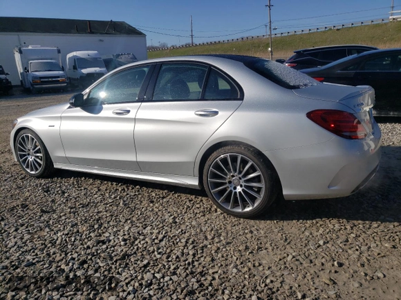 2016 Mercedes-Benz C 450 AMG with VIN 55SWF6EB2GU108099, listed as a Copart auction lot 52145215 with 10,367 mi miles and Salvage Title. Bid and sale history available at carsss.com. Image 2.