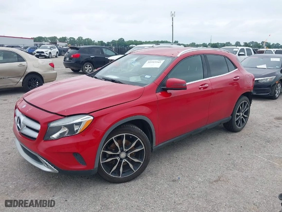 2016 Mercedes-Benz GLA with VIN WDCTG4GB5GJ234320, listed as a IAAI auction lot 39595541 with 111,780 mi miles. Bid and sale history available at carsss.com. Image 2.