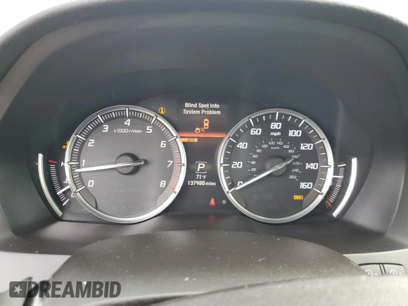 2015 Acura MDX Advance/Entertainment Pkg with VIN 5FRYD4H87FB014723, listed as a Copart auction lot 70845103 with 137,980 mi miles. Bid and sale history available at carsss.com. Image 9.