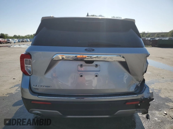 2022 Ford Explorer Limited with VIN 1FMSK7FH5NGA54705, listed as a Copart auction lot 52293335 with 58,140 mi miles and Salvage Title. Bid and sale history available at carsss.com. Image 6.