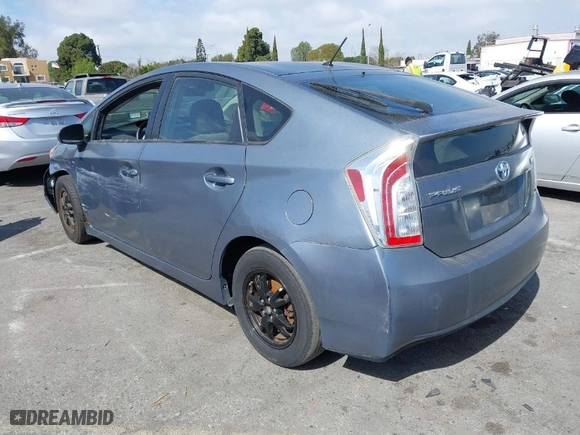 2012 Toyota Prius One with VIN JTDKN3DU9C1609255, listed as a IAAI auction lot 42031902 with 1 mi miles. Bid and sale history available at carsss.com. Image 3.