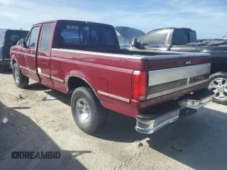 1992 Ford F-150 with VIN 1FTEX14H2NKA55620, listed as a Copart auction lot 76487124 with 182,781 mi miles and Salvage Title. Bid and sale history available at DreamBid. Image 2.