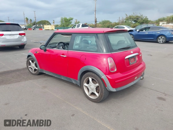 2003 MINI Hardtop z VIN WMWRC33403TE17040, wystawiony jako IAAI lot #41280159 z przebiegiem 62 758 mil mil oraz . Historia ofert i sprzedaży dostępna na DreamBid. Obrazek 3.