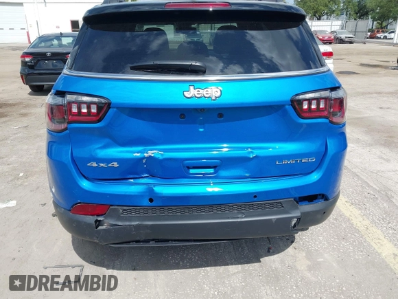 2025 Jeep Compass Limited with VIN 3C4NJDCNXST549907, listed as a IAAI auction lot 42186779 with 1,406 mi miles and . Bid and sale history available at DreamBid. Image 6.