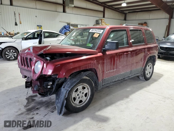 2016 Jeep Patriot Sport SE with VIN 1C4NJRBB7GD779230, listed as a Copart auction lot 88764245 with 197,476 mi miles and Salvage Title. Bid and sale history available at DreamBid. Image 1.