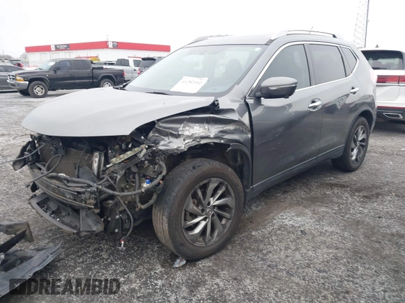 2015 Nissan Rogue SL with VIN 5N1AT2MT7FC863361, listed as a IAAI auction lot 41282002 with 145,914 mi miles. Bid and sale history available at carsss.com. Image 18.