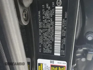2024 Lexus ES 350 Ultra Luxury with VIN 58AFZ1B1XRU172705, listed as a Copart auction lot 45156825 with 9,600 mi miles and Salvage title. Bid and sale history available at DreamBid. Image 12.