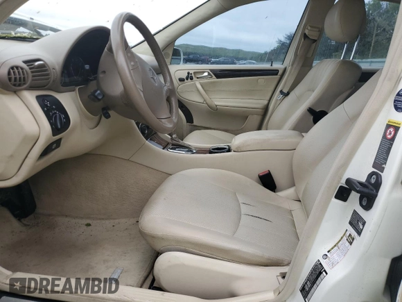 2007 Mercedes-Benz C 280 Luxury with VIN WDBRF92HX7F891031, listed as a Copart auction lot 57889315 with 168,789 mi miles and Salvage title. Bid and sale history available at DreamBid. Image 7.
